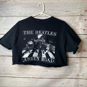 The Beatles Crop Tee Large